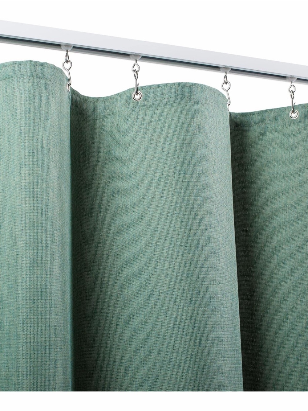 Sage Green Textured Medical Curtain with Metal Grommets